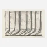 Robert Wilson, The Forest Act IV, 1988-89, charcoal and graphite on paper