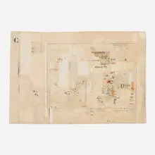 William Dole, Untitled, 1964, printed paper collage on paper