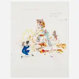 Konstantinos Kakanias, Her Greatest Achievement..., gouache and pastel on paper