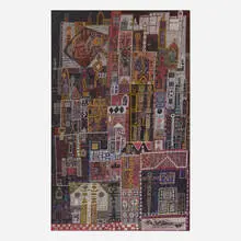 Ynez Johnston, Untitled, c. 1945, mixed media on paper laid to board