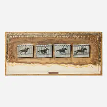 Jack Vanarsky, Dada, Hop! (d'aprés Muybridge), 1990, acrylic on wood construction