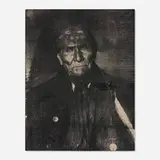 Russell Young, Apache Chief Geronimo, 2009, acrylic and enamel screenprint on linen with diamond dust