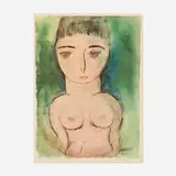 George Constant, Nude on Green, c. 1955, offset lithograph in colors