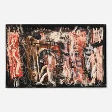 I. Rice Pereira, Untitled, 1951, gouache, ink and oil pastel on board