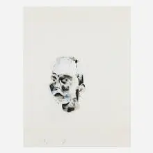 Wardell Milan, Portrait, Lily (from A Series of Inspiring Women), 2015, gesso, graphite, acrylic ink and pastel on paper