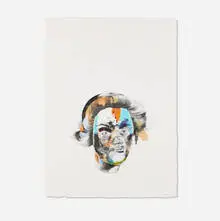 Wardell Milan, Portrait, Tammy (from A Series of Inspiring Women), 2017, charcoal, graphite, oil, gesso and pastel on paper