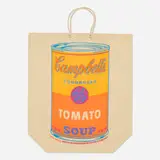 Andy Warhol, Campbell's Soup Can (Tomato), 1966, screenprint in colors on shopping bag