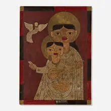 José de Servin, Untitled, oil on Masonite