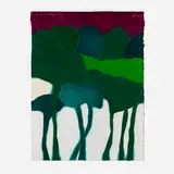 Richard Kemble, The August Day is Ending, 1979, woodcut in colors