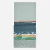 Richard Kemble, The Sea, the Sky and Silence (diptych), 1986, woodcut in colors