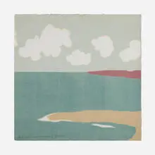 Richard Kemble, Summer’s Island Fragment, woodcut in colors