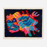 Karel Appel, House Cat (from the Cats portfolio), 1978, screenprint in colors