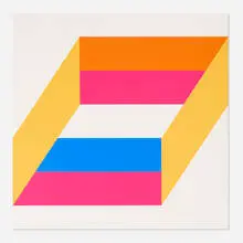 Charles Hinman, Untitled (from the On the Bowery portfolio), 1971, screenprint in colors