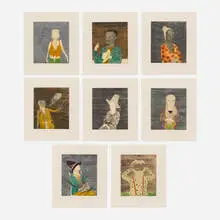 Stephen Chambers, The Occupants, 2017, etching in colors with Chine-collé