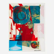 Robert Rauschenberg, Quarry Local One, 1968, offset lithograph in colors