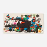 Joan Miró, Denmark (from the Escultor portfolio), 1974, lithograph in colors on Guarro wove
