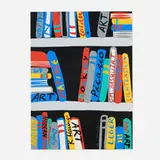 Tom Slaughter, Books On Shelf, 1991, screenprint in colors