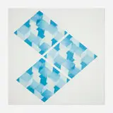 Mel Bochner, Untitled (from the 4 x 4 x 4 portfolio), screenprint in colors