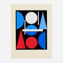 Auguste Herbin, Nue (from the Album of Twelve Prints portfolio), 1959, screenprint in colors