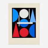 Auguste Herbin, Nue (from the Album of Twelve Prints portfolio), 1959, screenprint in colors