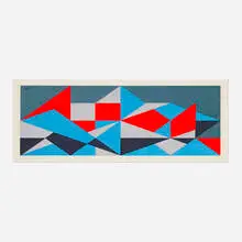 Josef Zenk, Zig-Zag, screenprint in colors