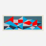 Josef Zenk, Zig-Zag, screenprint in colors