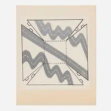 Roger Brown, Roads, 1967, screenprint in colors