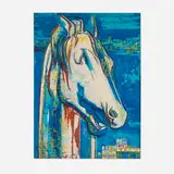 Françoise Gilot, The Greek Horse, 1969, lithograph in colors on Arches