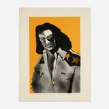 Fritz Scholder, Artist at Forty as Buffalo, 1977, lithograph in colors