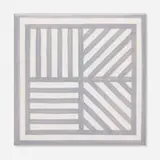 Sol LeWitt, Untitled (Lines in Four Directions, Grey), glazed earthenware