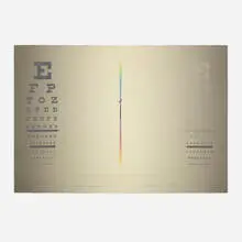 Shusaku Arakawa, Test Mirror (from the Mirrors of the Mind portfolio), 1975, embossed lithograph in colors