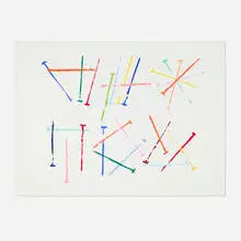 James Rosenquist, Time Flowers (from the Nails series), 1974, screenprint in colors on J. Green
