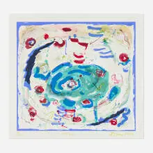 Joan Snyder, Oasis, 2006, inkjet and screenprint in colors with hand-additions