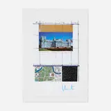 Christo, Wrapped Reichstag, Project for Berlin, 1994, offset lithograph in colors with embossed elements