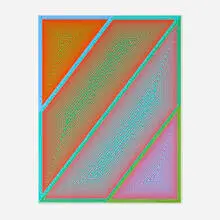 Richard Anuszkiewicz, The Eye Sees More (from the Inward Eye portfolio), 1970, screenprint in colors