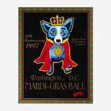 George Rodrigue, Washington Mardi-Gras, 1997, screenprint in colors