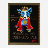 George Rodrigue, Washington Mardi-Gras, 1997, screenprint in colors