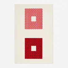 Josef Albers, Plate XIII-1 (from the Interaction of Color portfolio), screenprint in colors