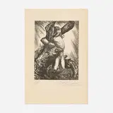 David Alfaro Siqueiros, Hombre Atado #2, lithograph