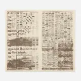 Jacob Kassay, Untitled 12, 2011, screenprint on archival newsprint