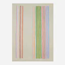 Gene Davis, Royal Curtain, 1980, screenprint in colors on Arches