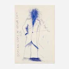 Jim Dine, Dorian Gray at Opium Den (from The Picture of Dorian Gray portfolio), 1968, etching on Vélin d'Arches