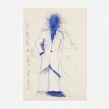 Jim Dine, Dorian Gray at Opium Den (from The Picture of Dorian Gray portfolio), 1968, etching on Vélin d'Arches
