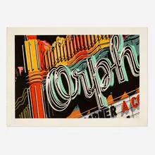 Robert Cottingham, Orph, 1972, screenprint in colors