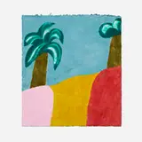 Carol Summers, A Tibetan Dream, woodcut in colors