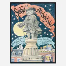 Maurice Sendak, Sendak in Philadelphia exhibition poster, 1995, offset lithograph in colors