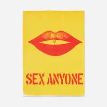 Robert Indiana, Untitled (Sex Anyone) (from the One Cent Life portfolio), 1964, offset lithograph in colors (double-sided)
