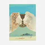 Salvador Dalí, The Golden Chalice, 1977, lithograph in colors on Japon