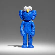 Kaws, BFF (Blue), 2017, painted cast vinyl