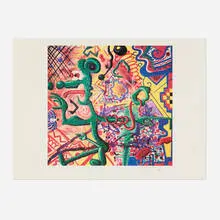Kenny Scharf, Ratfinkbonerthunk, 1990, giclée print in colors on Arches